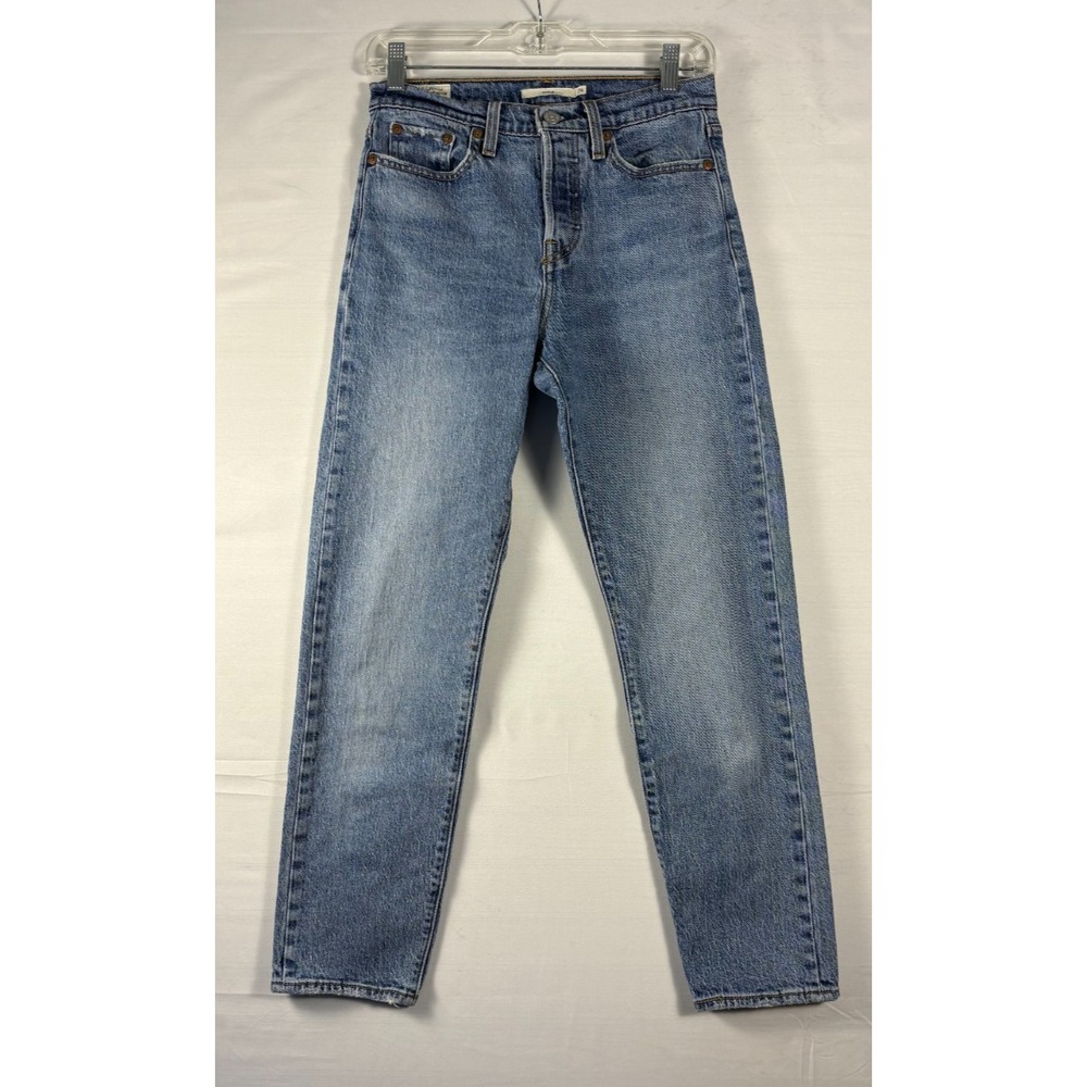 Levi's Premium Blue Medium Wash Wedgie Straight Leg Denim Jeans Women's Size 26